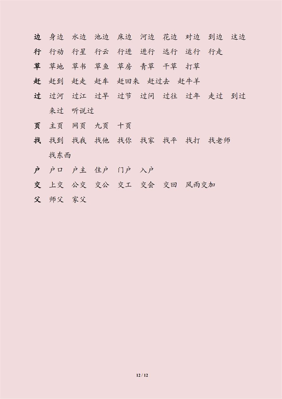 优化整合，系统拓展，理解巩固，沉淀积累  ——小学一年级语文生字组词总汇谈（二） 第 7 张